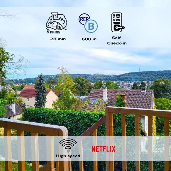 Le Bellevue - Beaux appartements avec vue splendide, hotel i Palaiseau