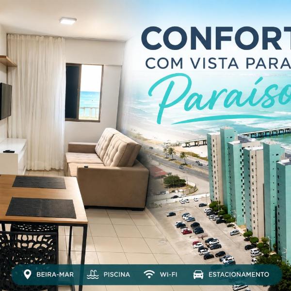 Apartamento com 2 quartos de FRENTE PARA O MAR