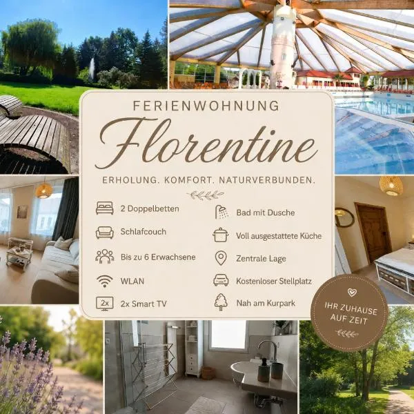 Ferienwohnung Florentine mit 2 Schlafzimmern, hotelli kohteessa Bad Klosterlausnitz