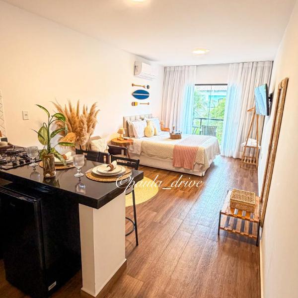 Loft Paula Drive - 8 min a pé da orla da Praia Grande - garagem - Foto 4