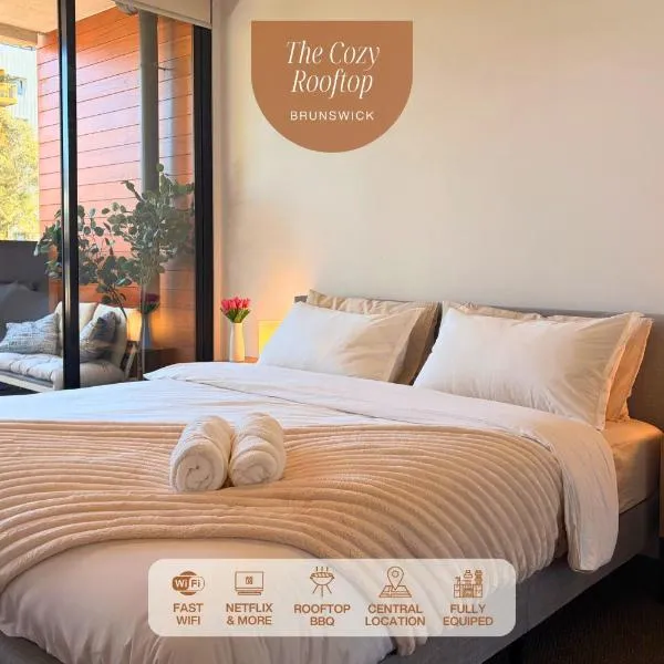 Rooftop CBD View, Stylish Apartment, Heart of Brunswick、メルボルンのホテル