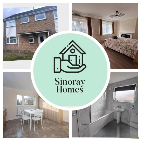 Large Contractor Stay 6 Bedrooms with Parking, hotel u gradu 'Luton'