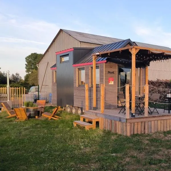 Tiny house familiale à la ferme pédagogique - Spa inclus - 1h30 de Paris, hotel a Villiers-Saint-Orien