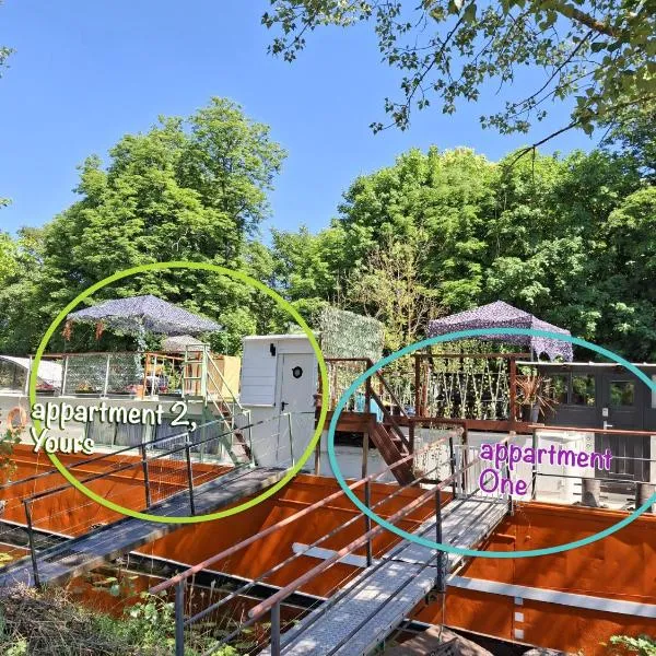 Appartement indépendant avec terrasse sur péniche, viešbutis Mece