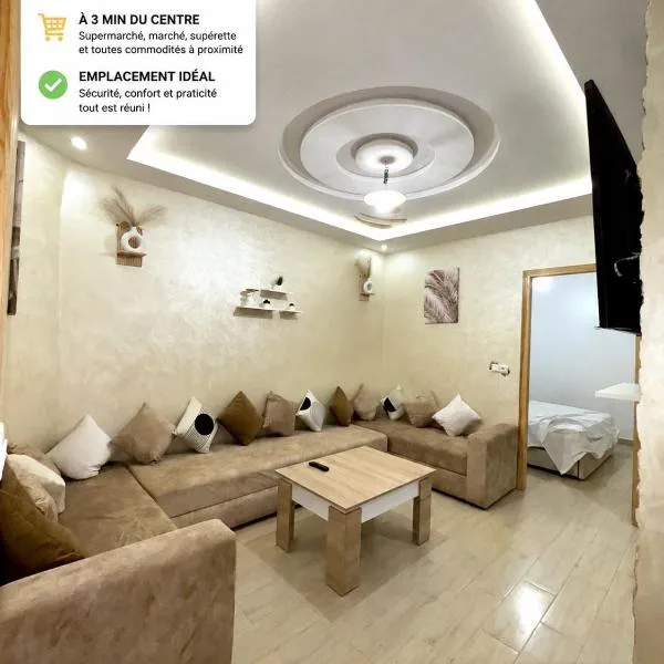 Viesnīca Appartement moderne & calme Clim Wifi TV connectée Plage à pied pilsētā Saīdija