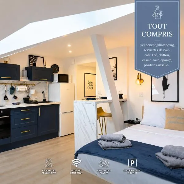 Bleu Chic Élégance Contemporaine - Proche Mer, hotelli kohteessa Yffiniac