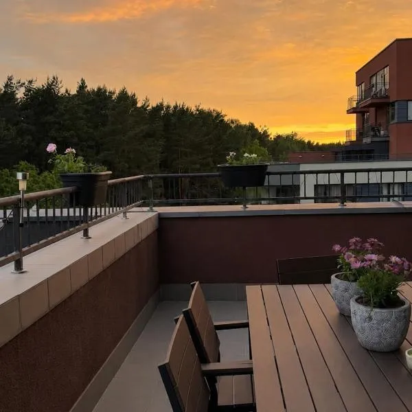 Stylish and cozy Apartment Near Centre with Terrace and private underground parking, hotel a Vílnius