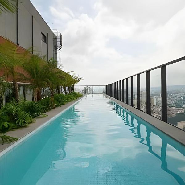 Apto de luxo com piscina incrível, academia(1707A)
