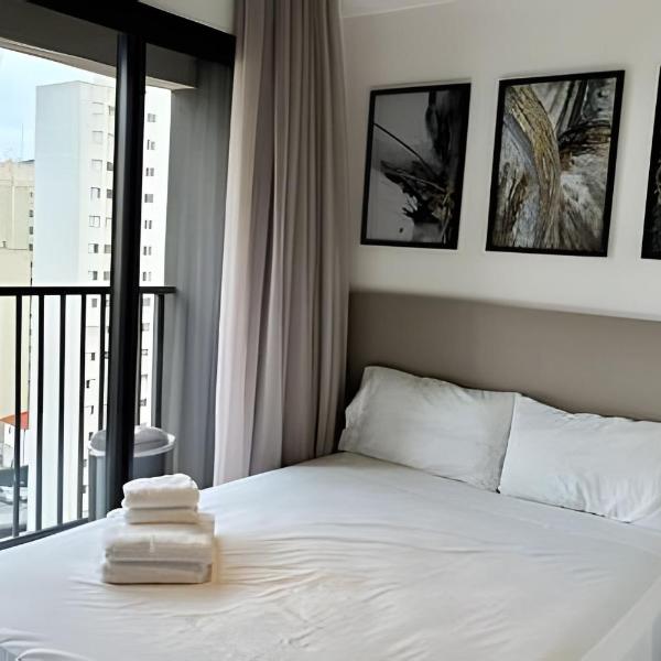 Studio com academia, rooftop e coworking(1216)