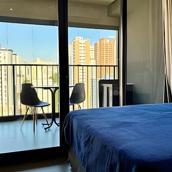 Studio com academia, rooftop e coworking(1222)