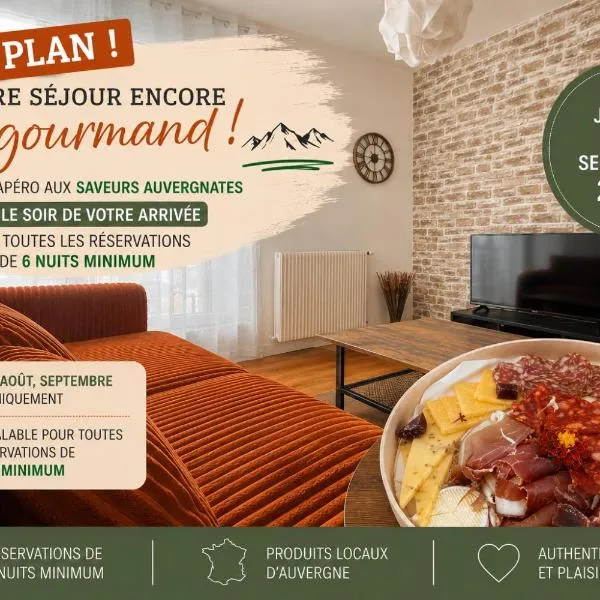 Lempdes에 위치한 호텔 Volcan Ocre-4 pers-Spacieux et chaleureux - Parking privatif - Proches axes, commerces et services - Check in 24-24