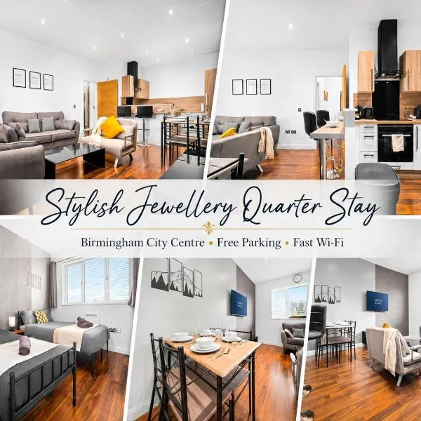 Luxury & Premium 2BR JQ Apartment with Secure Parking & Wifi Sleeps 6, viešbutis mieste Birmingamas