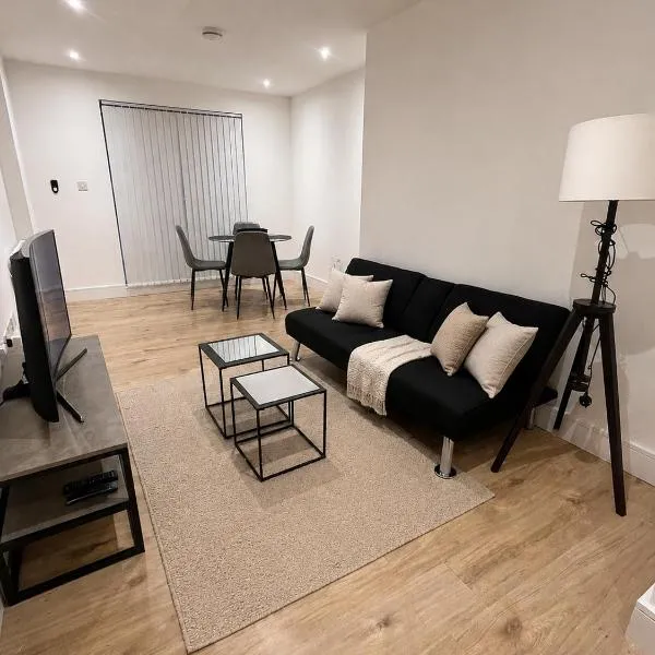 Modern Central Apartment 1-Min Walk to Station，盧頓的飯店