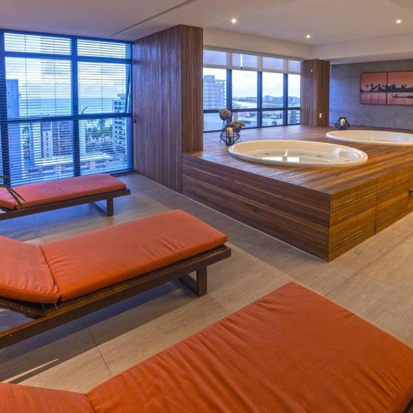 TIME Ponta Verde - Apartamento Quarto e Sala perto da Praia - Piscina - Jacuzzi - SPA - Salão de Jogos - Lazer Completo - Foto 2