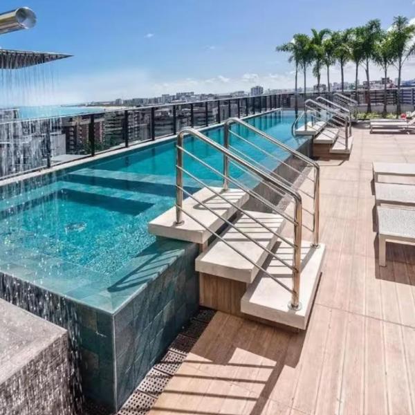 TIME Ponta Verde - Apartamento Quarto e Sala perto da Praia - Piscina - Jacuzzi - SPA - Salão de Jogos - Lazer Completo - Foto 4
