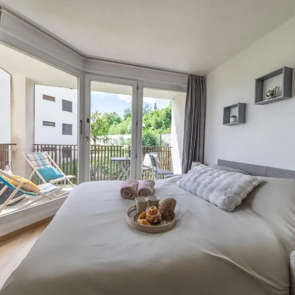 Studio avec terrasse et vue sur les Vosges - Gérardmer, hotel en Gérardmer