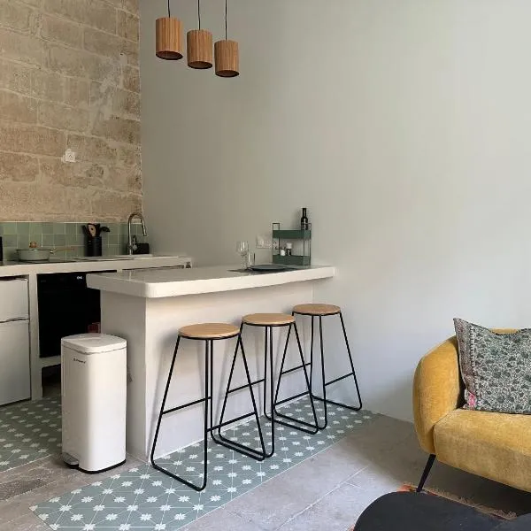 L'Écusson vert, charmant T2 central et climatisé, hotel di Montpellier