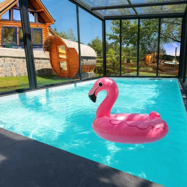 Căsuța Melimi cu piscină încălzită, ciubăr și saună, hotel din Râșca