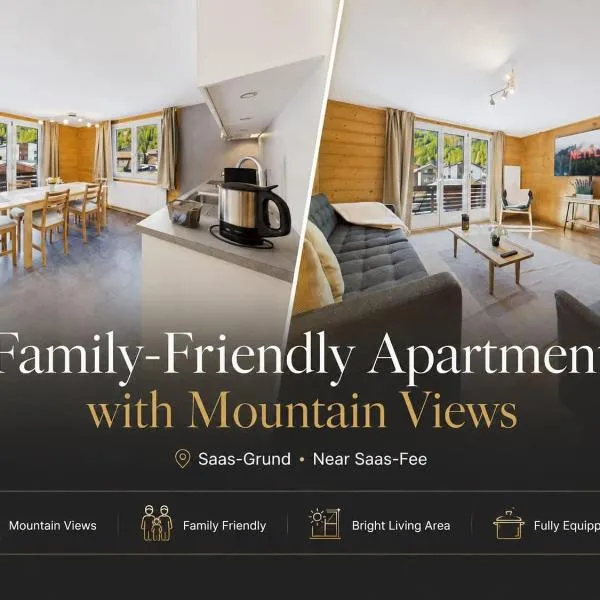 Family-friendly apartment with mountain views، فندق في ساس-غروند