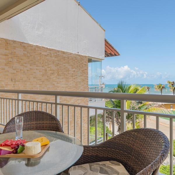 Apê na Areia conforto e vista mar com acesso direto para a praia pertinho do Beach Park