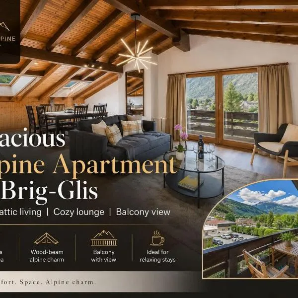 Spacious apartment in Brig-Glis، فندق في Gamsen