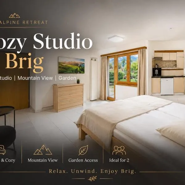 Cozy Studio in Brig, hotel in Gamsen