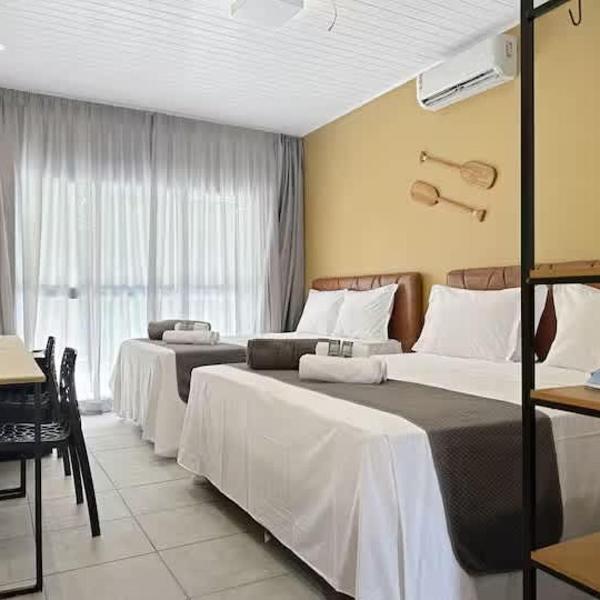 200m da praia - AC - Suite com frigobar - Jacuzzi