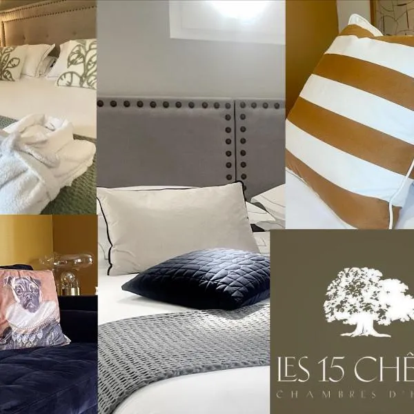 LES 15 CHENES Chambres d hôtes, parc arboré de 5000 m2 à 20KM du PUYDUFOU Une suite familiale et 3 chambres doubles、Saint-Mesminのホテル