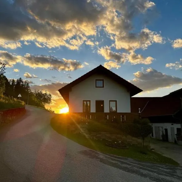 Ferienhaus am Bauernhof mit Terrasse nähe Wexl Arena, viešbutis mieste Sankt Korona prie Vechselio