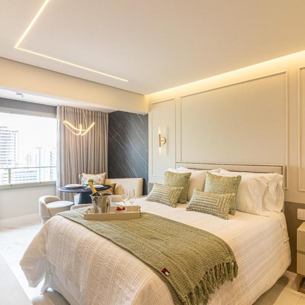 1904 Studio em condomínio de Luxo da Versace com Rooftop e piscina - Próximo ao Parque Ibirapuera