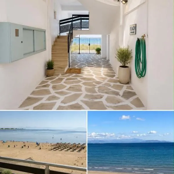 OCEAN VISTA Beachfront Apartment Near Airport-B2, viešbutis mieste Artemida