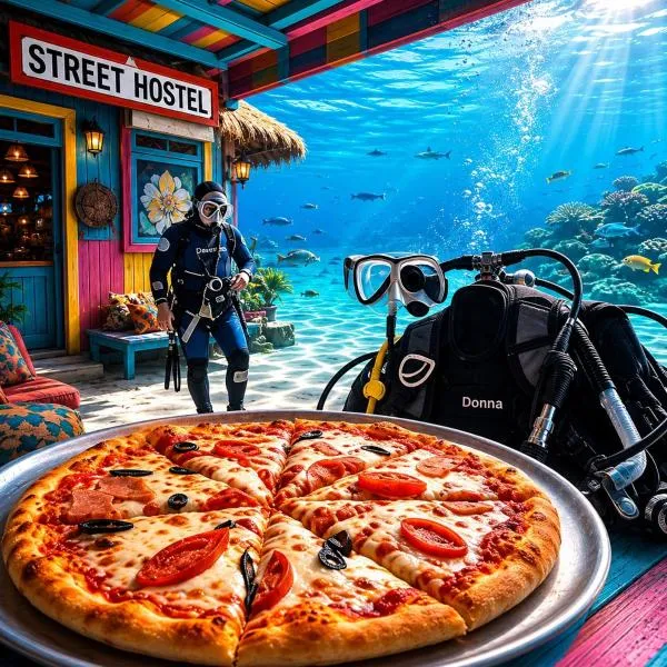 Pizza Street Hostel, hotell i Aqaba