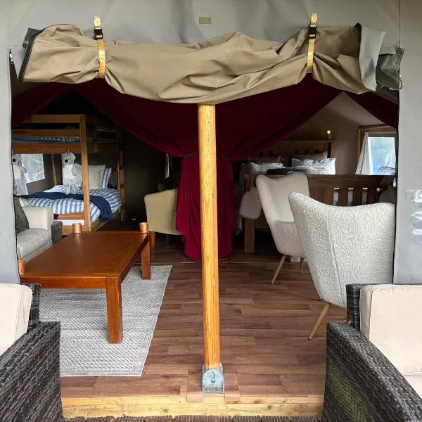 Luxury tree top glamping safari tent, hotel Killarneyban