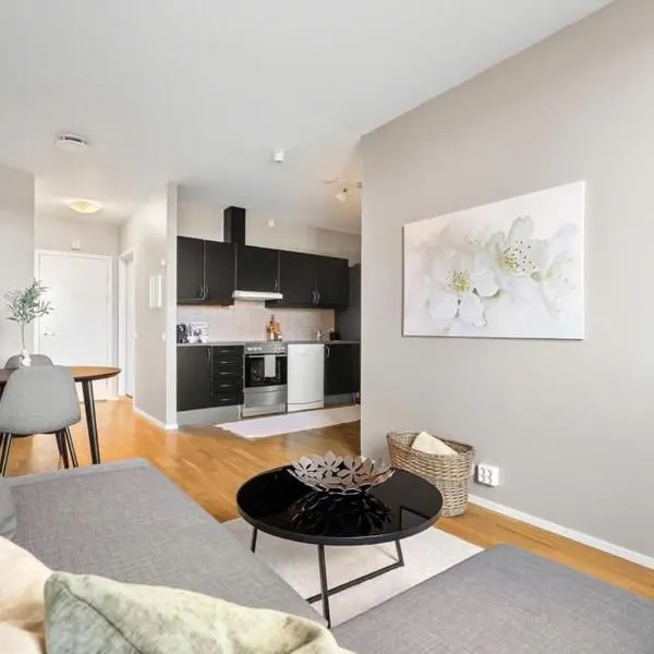 Central apartment on Solsiden, hotel em Trondheim