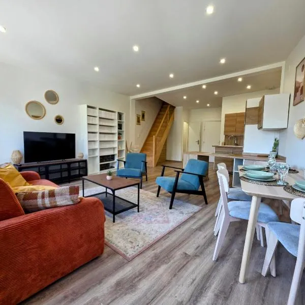 Cosy Duplex de 60m2 proche Tram et Parlement Européen、シルティカイムのホテル