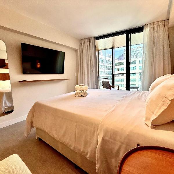 Studio Leblon - Novo, varanda, piscina e gym - Foto 2