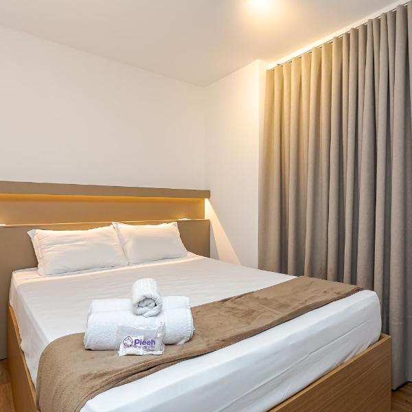 Apartamento 411 - Ibiza · Piscina aquecida, Academia | Enxoval e cozinha 4p.