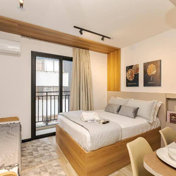 Apartamento 504 - Cena Living · Academia e Coworking no Centro de Curitiba p/ 4p.