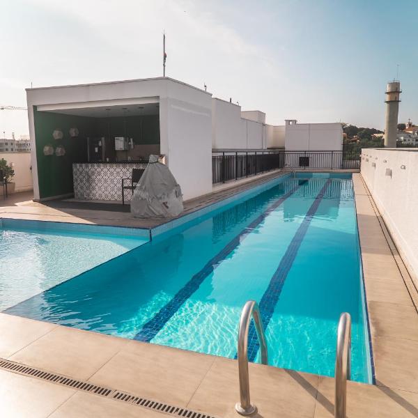 Loft moderno com lazer no rooftop e self check-in