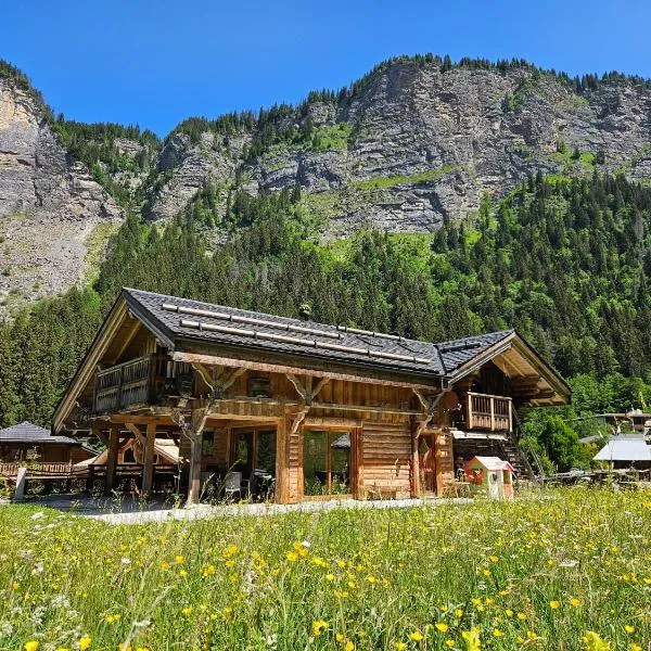 Chalet le Nid independant mountain chalet โรงแรมในมอร์ซีน