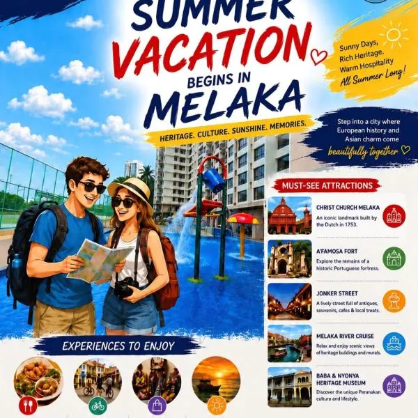 Bali Residence Waterpark Executive Suites Melaka By GGM, hotel u gradu Melaka