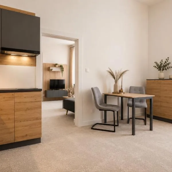 ALURE RESIDENCES 10 - 24h self check-in & private parking next to the apartment building included, CITY CENTER right on SNP Square in a quiet passage, new building, best deal in town, khách sạn ở Banská Bystrica