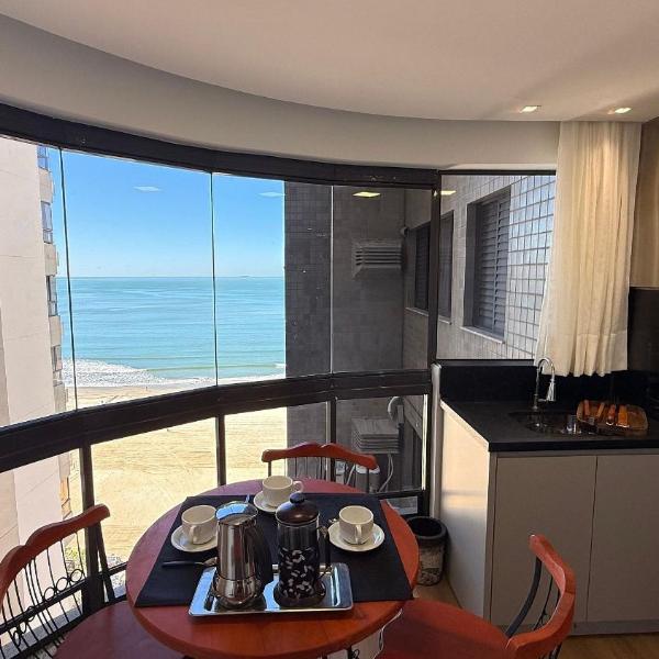 RK01- APTO 3 Quartos pé na areia com vista mar!