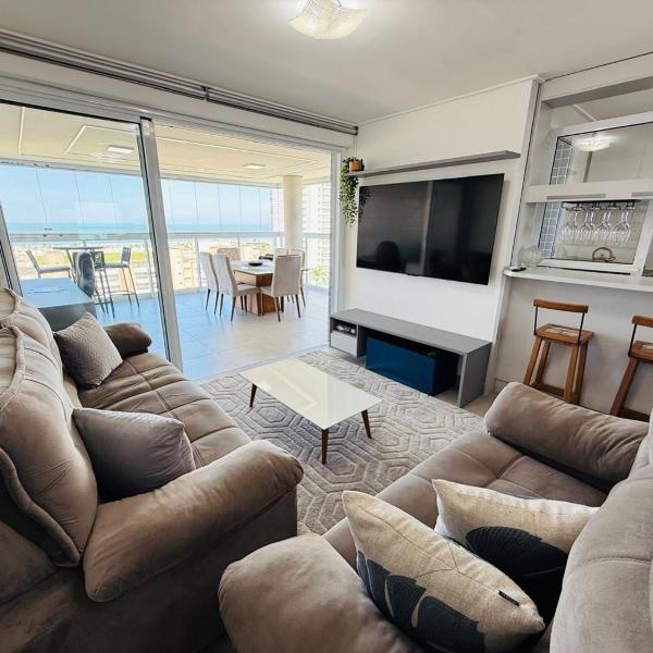 Apartamento 3 quartos com vista mar Lazer Total