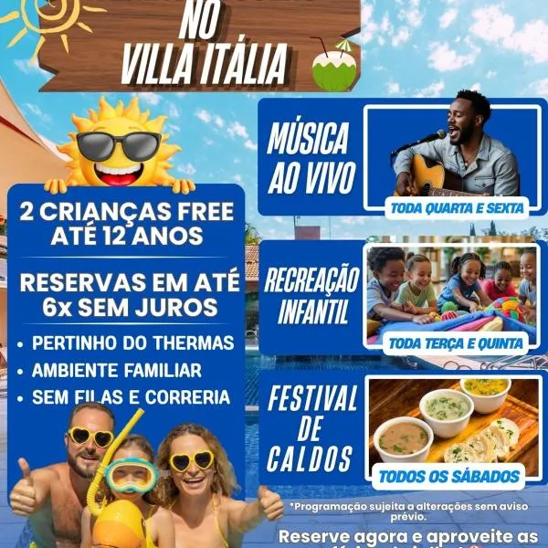 Hotel Pousada Villa Itália Olímpia, hôtel à Olímpia