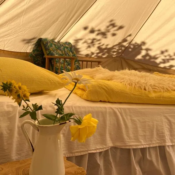 Glamping på stor og fredelig landejendom i Sydfyn, hotel di Grønderup