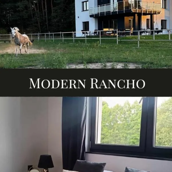 Modern Rancho - apartamenty nad rzeką, przy stadninie koni, ξενοδοχείο σε Kruszyna
