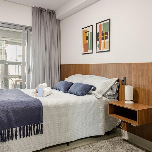 Studio in Moema with Balcony and Garage
