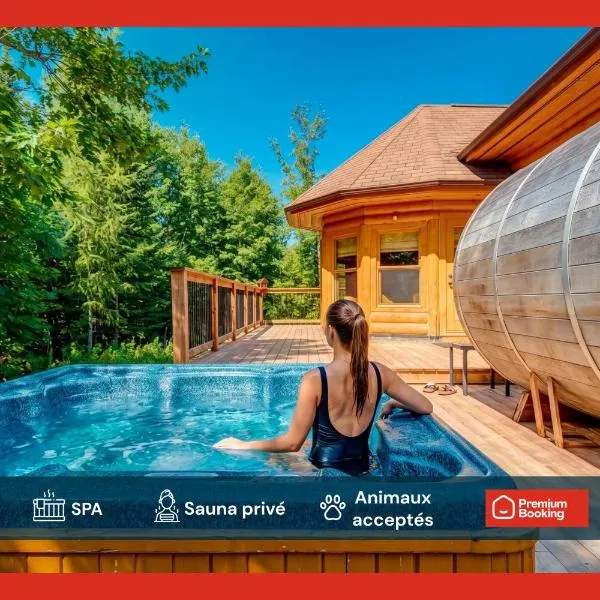 Chalet Bee with Private Hot Tub, Sauna & Pool , Fiddler Lake, Hotel in Mille-Isles
