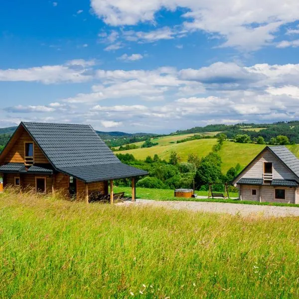 Noclegi Bieszczady, Domki na Bani, khách sạn ở Łukowe